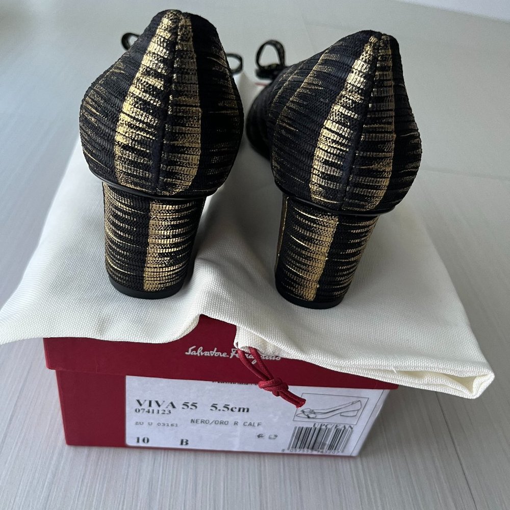 Metallic bow pumps - Picture 5 of 16